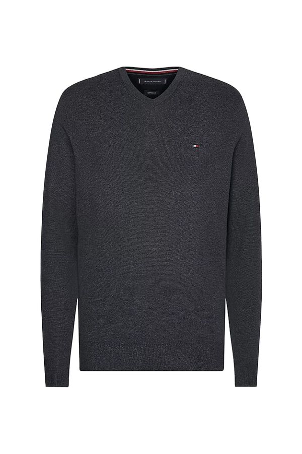 Tommy Hilfiger Tommy Hilfiger Sweater - CORE COTTON-SILK VNECK grey