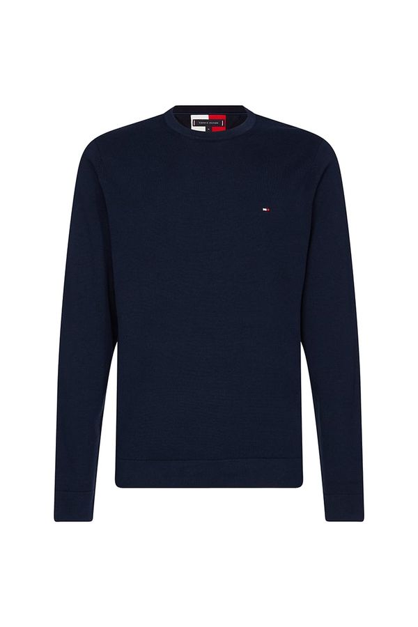 Tommy Hilfiger Tommy Hilfiger Sweater - DOUBLE FACE CREW NECK dark blue