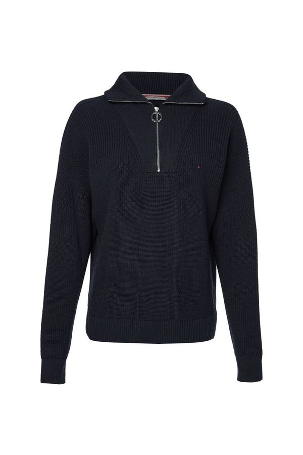 Tommy Hilfiger Tommy Hilfiger Sweater - HAYANA CABLE ZIP-UP SWEATER blue