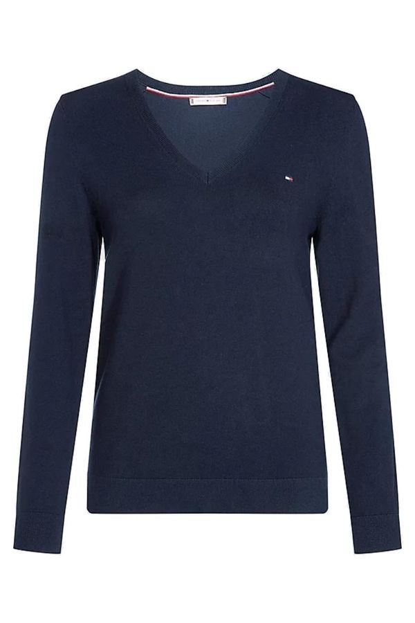 Tommy Hilfiger Tommy Hilfiger Sweater - HERITAGE V-NK SWEATER dark blue