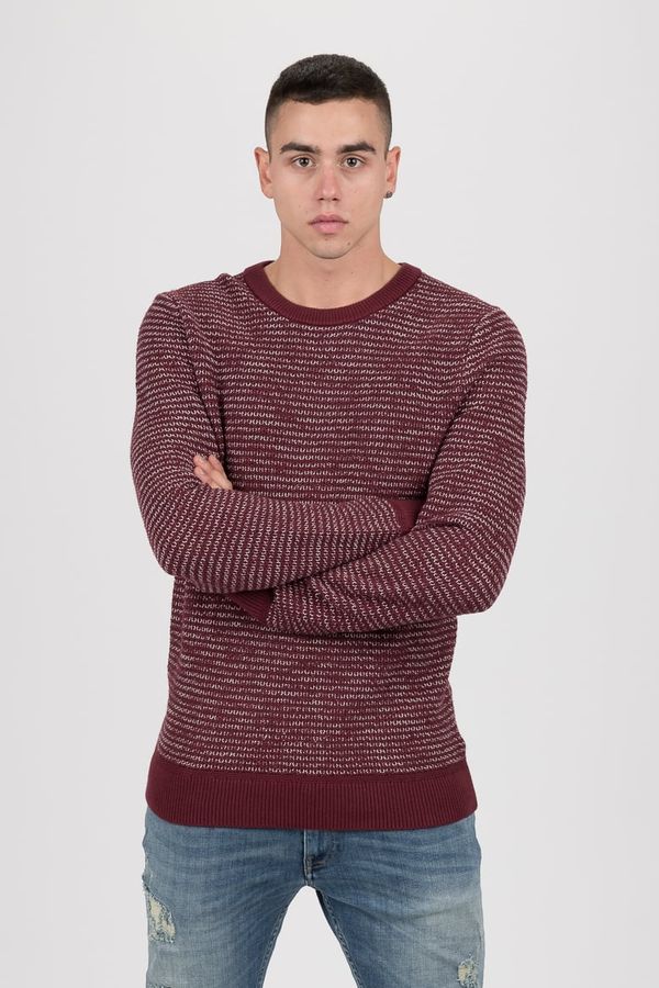 Tommy Hilfiger Tommy Hilfiger Sweater - HONEYCOMB SLUB SWEATER burgundy