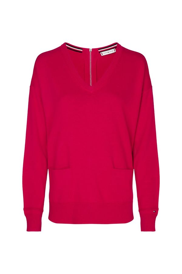 Tommy Hilfiger Tommy Hilfiger Sweater - NOLAA V-NK ZIPPER SWT LS pink