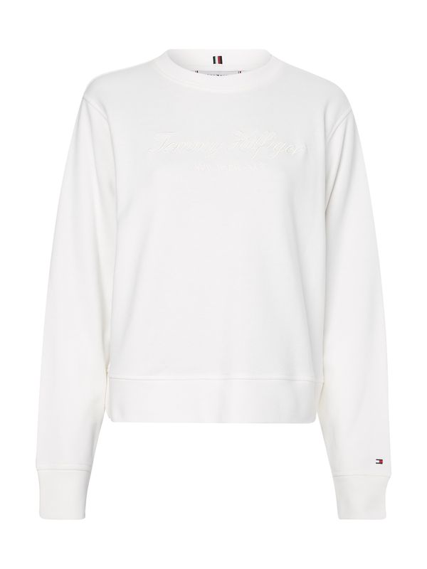 Tommy Hilfiger Tommy Hilfiger Sweatshirt - REG HIGH SHINE EMB C white