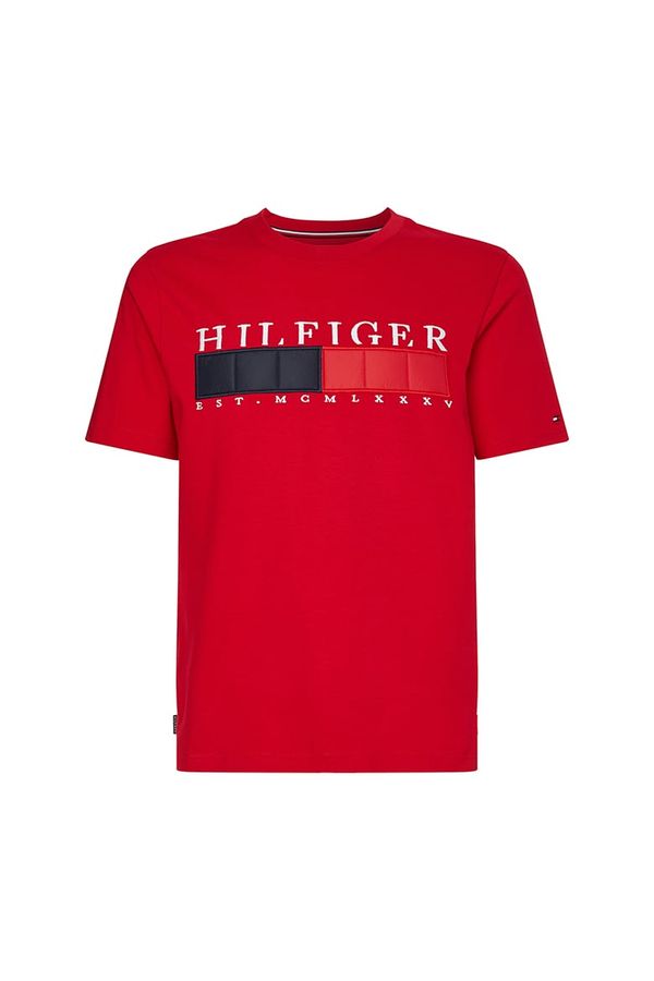 Tommy Hilfiger Tommy Hilfiger T-shirt - MIX MEDIA BAR TEE red