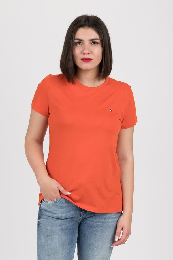 Tommy Hilfiger Tommy Hilfiger T-shirt - NEW CREW NECK TEE orange