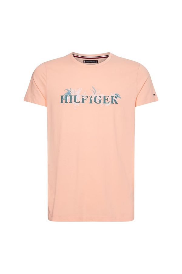 Tommy Hilfiger Tommy Hilfiger T-shirt - PALM FLORAL TEE orange