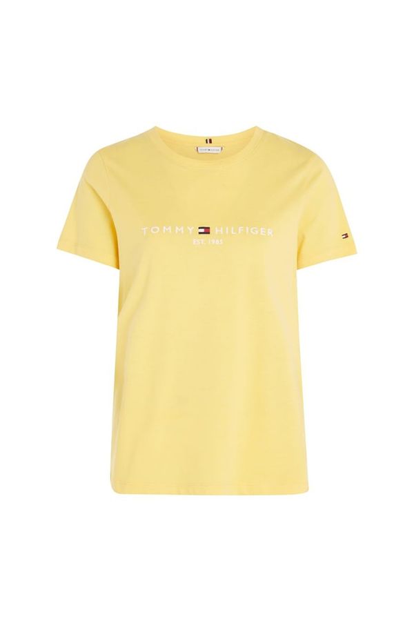 Tommy Hilfiger Tommy Hilfiger T-Shirt - REGULAR HILFIGER C-NK TEE SS yellow