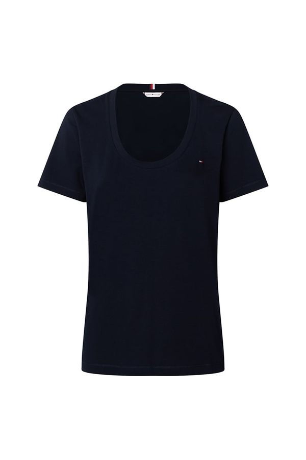 Tommy Hilfiger Tommy Hilfiger T-shirt - TH ESS SLD SCOOP-NK TOP SS blue