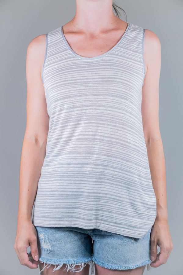 Tommy Hilfiger Tommy Hilfiger Tank top - LASSIE SCOOP NK VEST grey