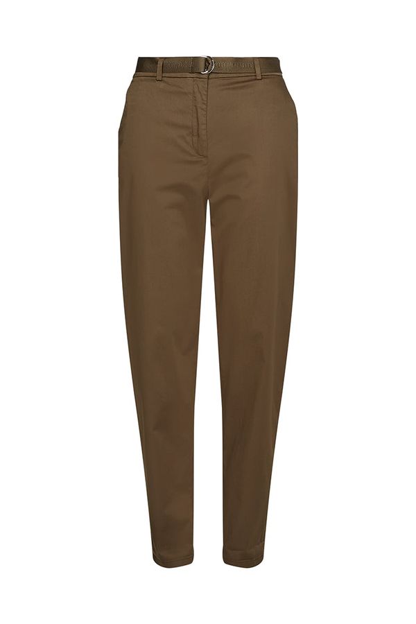 Tommy Hilfiger Tommy Hilfiger Trousers - COTTON SATEEN TAPERED CHINO PANT green
