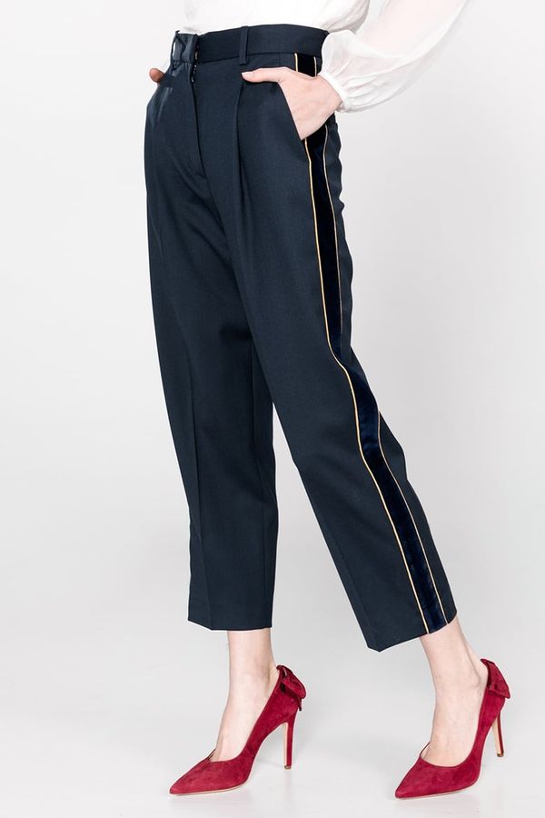 Tommy Hilfiger Tommy Hilfiger Trousers - ICON PLEATED PANT dark blue