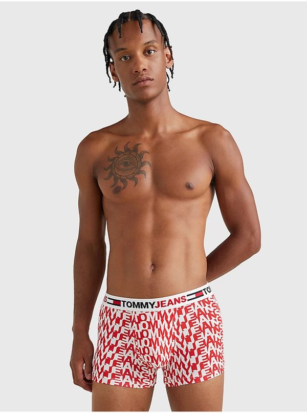 Tommy Hilfiger Underwear Tommy Hilfiger Underwear Red and White Tommy Jeans Men's Patterned Boxer Shorts
