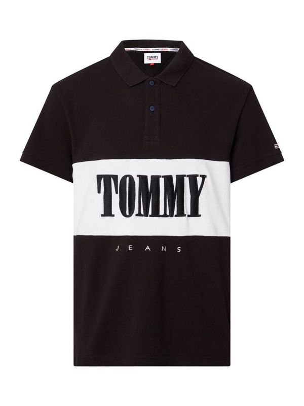 Tommy Hilfiger Tommy Jeans Polo shirt - TJM CLSC SERIF BLOCK POLO black