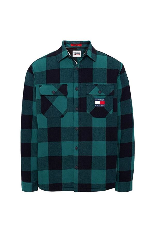 Tommy Hilfiger Tommy Jeans Shirt - TJM SHERPA FLANNEL O Green