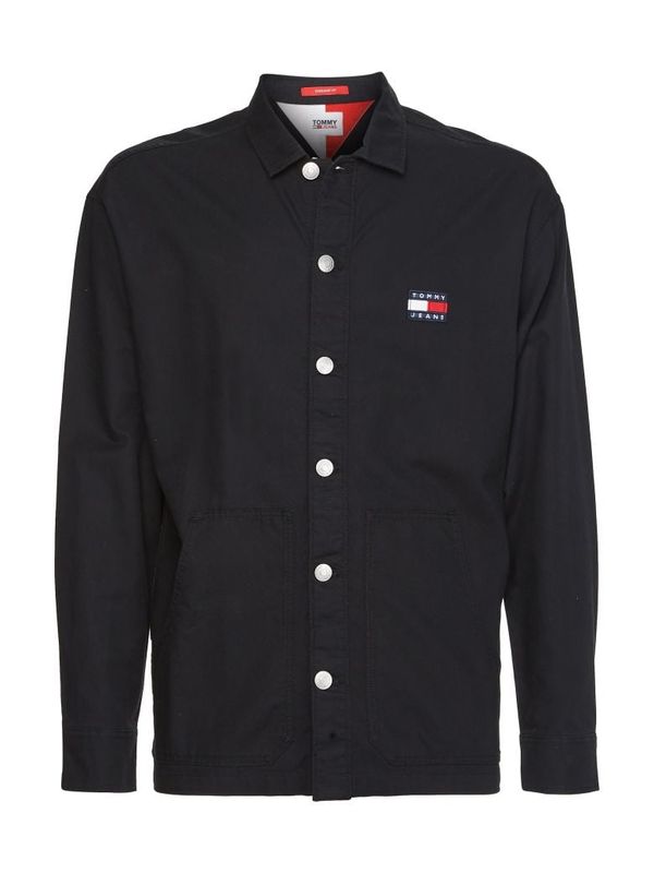 Tommy Hilfiger Tommy Jeans Shirt - TJM TWISTED FLAG OVERSHIRT black