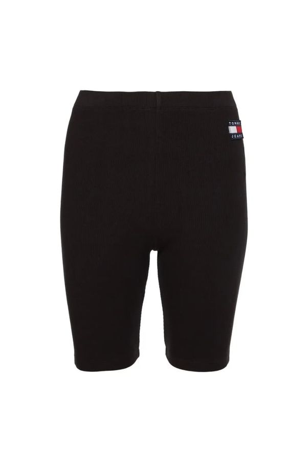 Tommy Hilfiger Tommy Jeans Shorts - TJW RIB BADGE CYCLE SHORT black