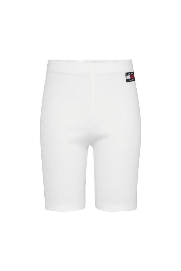 Tommy Hilfiger Tommy Jeans Shorts - TJW RIB BADGE CYCLE SHORT white