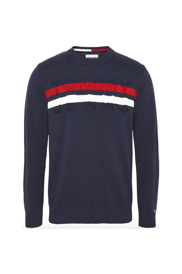 Tommy Hilfiger Tommy Jeans Sweater - TJM BLOCK STRIPE SWEATER blue