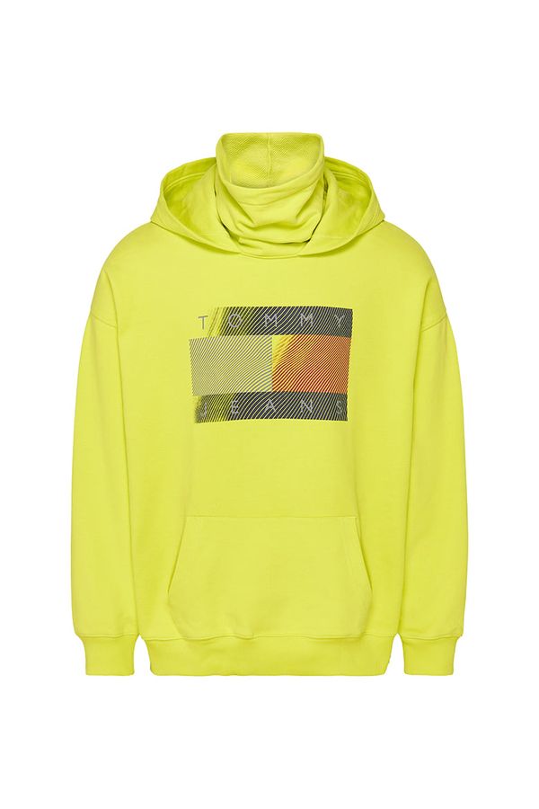 Tommy Hilfiger Tommy Jeans Sweatshirt - TJM REFLECTIVE FLAG HOODIE yellow