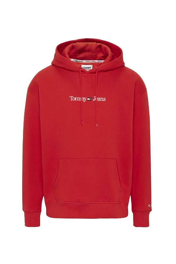 Tommy Hilfiger Jeans Tommy Jeans Sweatshirt - TJM REG LINEAR HOODI red