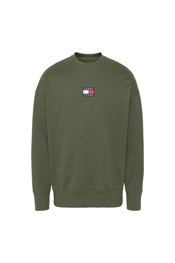 Tommy Hilfiger Tommy Jeans Sweatshirt - TJM TOMMY BADGE CREW dark green