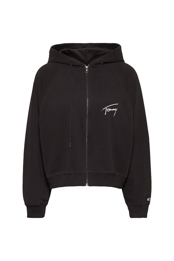 Tommy Hilfiger Tommy Jeans Sweatshirt - TJW BXY SIGNATURE ZIP HOODIE black