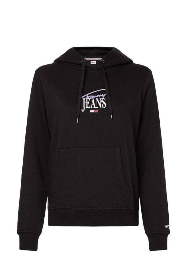 Tommy Hilfiger Tommy Jeans Sweatshirt - TJW REG ESSENTIAL LOGO 1 HOODIE black