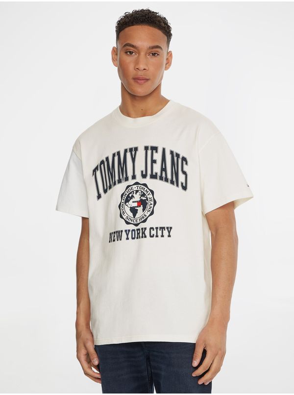 Tommy Hilfiger Tommy Jeans T-Shirt - TJM COLLEGE LOGO TEE white