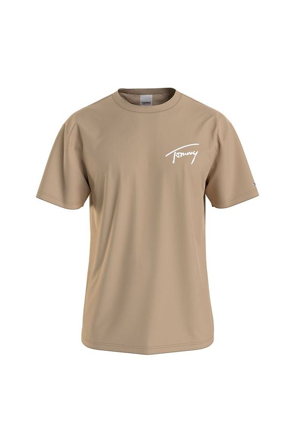 Tommy Hilfiger Tommy Jeans T-Shirt - TJM TOMMY SIGNATURE TEE beige