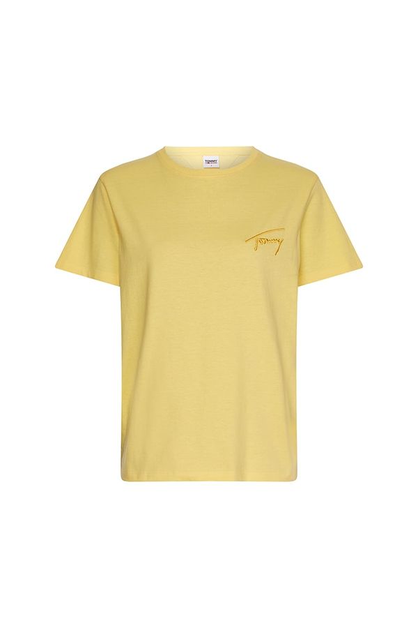 Tommy Hilfiger Jeans Tommy Jeans T-Shirt - TJW RLXD TOMMY SIGNATURE SS yellow