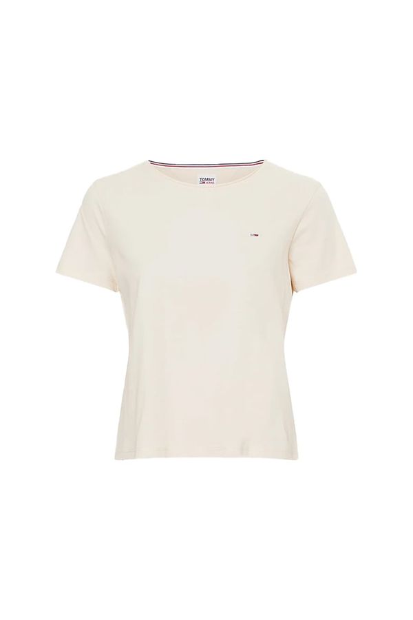 Tommy Hilfiger Tommy Jeans T-shirt - TJW SLIM JERSEY C NECK beige