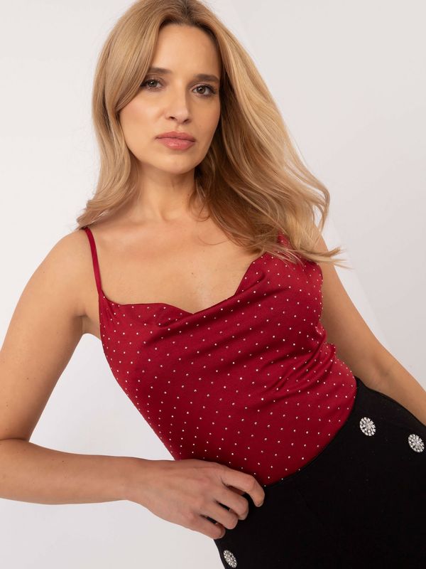Italy Moda Top-DHJ-TP-20051.78-Burgundy
