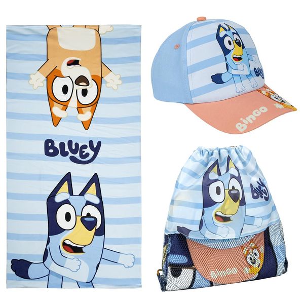 BLUEY TOWEL SET SAQUITO BLUEY