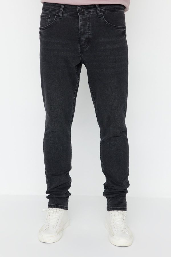 Trendyol Trendyol Anthracite Stretch Fabric Skinny Fit Jeans Denim Trousers