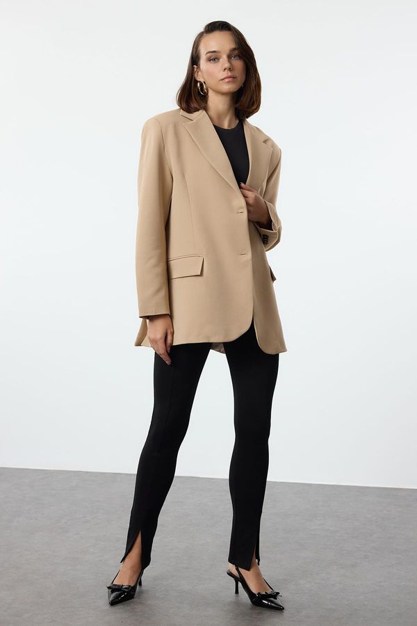 Trendyol Trendyol Beige Extra Oversize Blazer Jacket