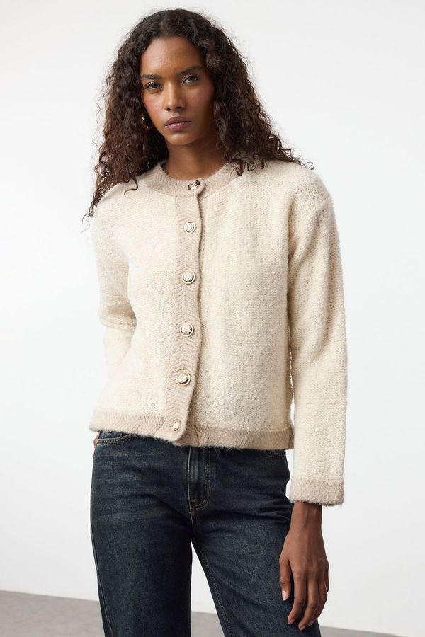 Trendyol Trendyol Beige Knitted Cardigan