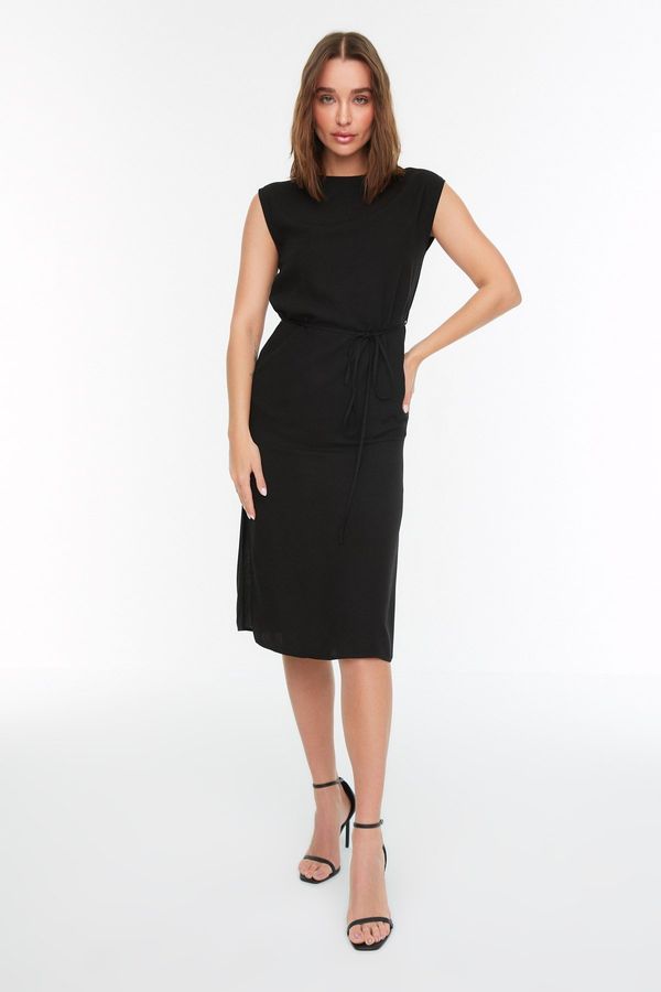 Trendyol Trendyol Black Belted Woven Dress