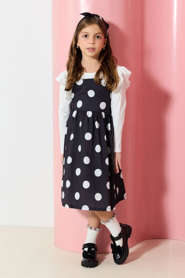 Trendyol Trendyol Black Bow T-Strap Little Girl Kids Ballerinas