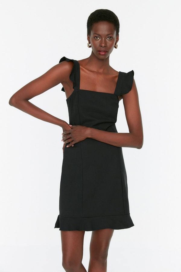 Trendyol Trendyol Black Flounce Woven Dress