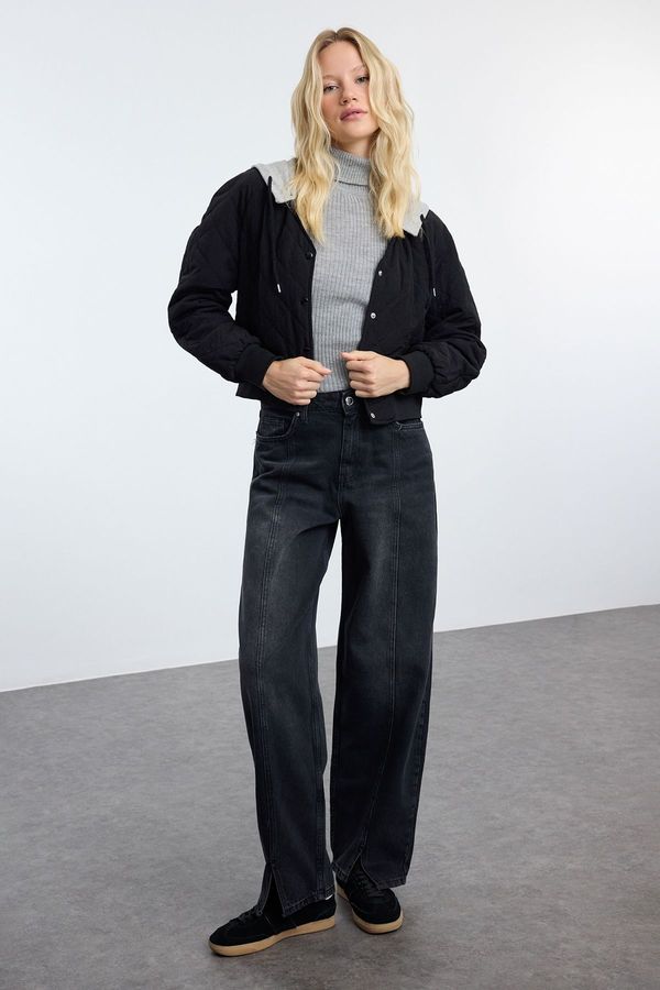 Trendyol Trendyol Black More Sustainable High Waist Mom Jeans