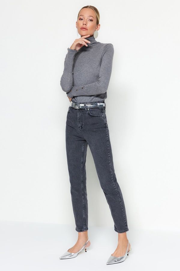 Trendyol Trendyol Black Normal Waist Mom Jeans