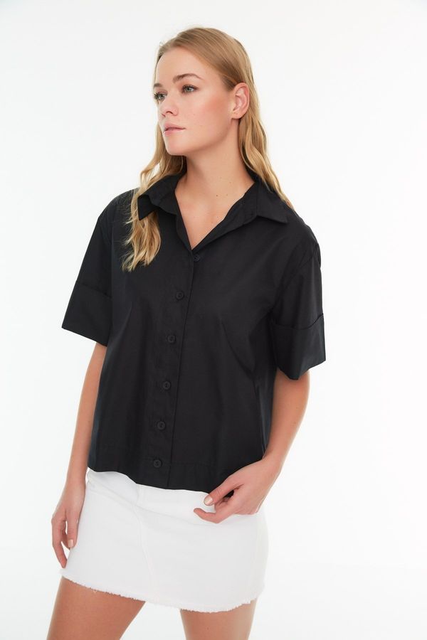 Trendyol Trendyol Black Short Sleeve Shirt