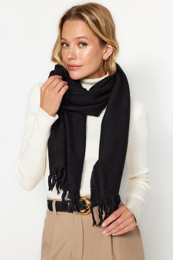 Trendyol Trendyol Black Soft-Textured Scarf