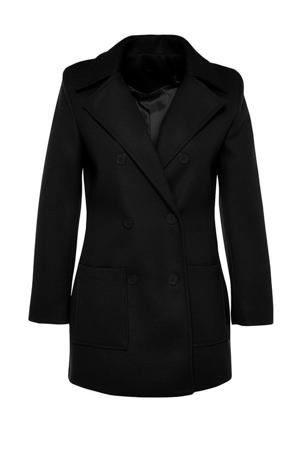 Trendyol Trendyol Black Stamped Coat