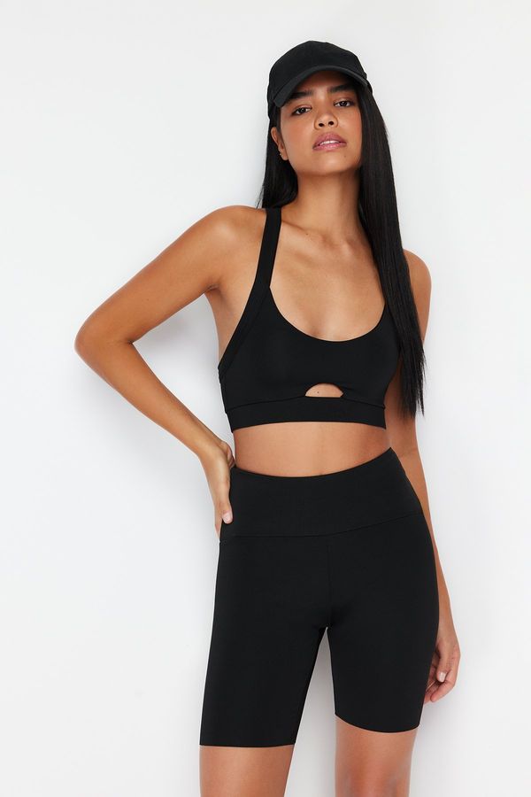 Trendyol Trendyol Black Support/Shaping Back Detail Knitted Sports Bra