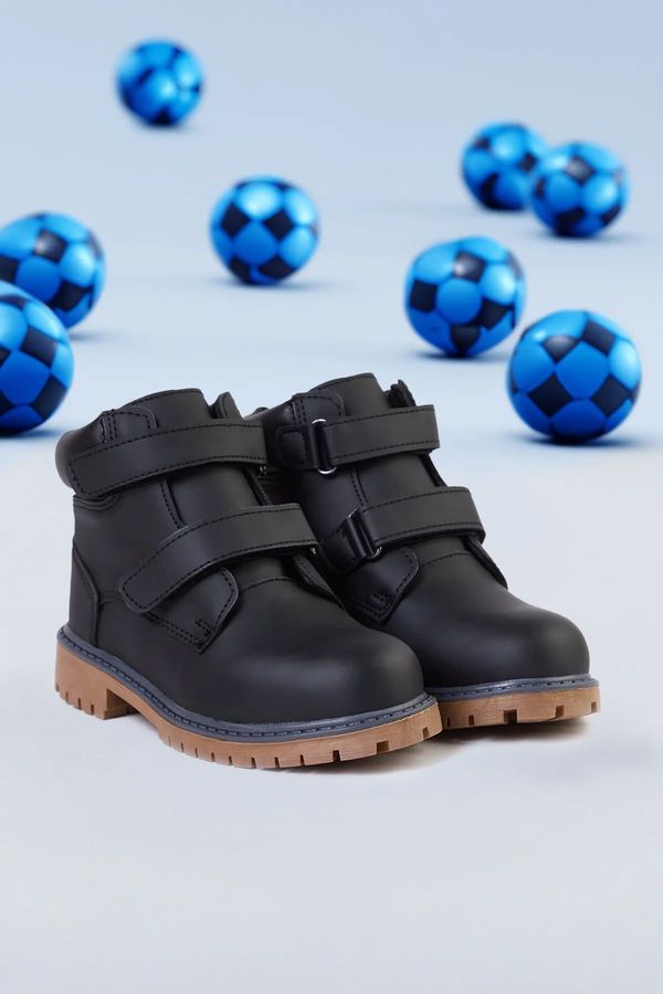 Trendyol Trendyol Black Velcro Big Boy Kids Boots