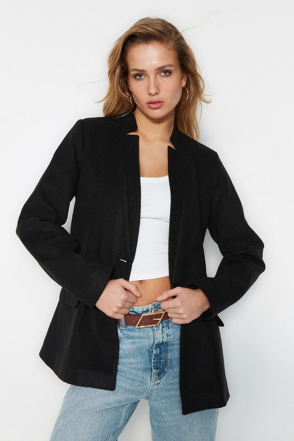 Trendyol Trendyol Black Wool Cachet Coat