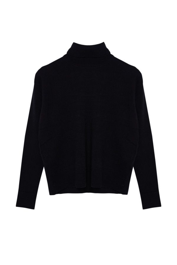 Trendyol Trendyol Black Wool Turtleneck Knitwear Sweater