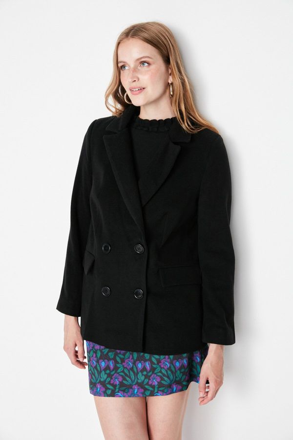 Trendyol Trendyol Black Woven Blazer Jacket