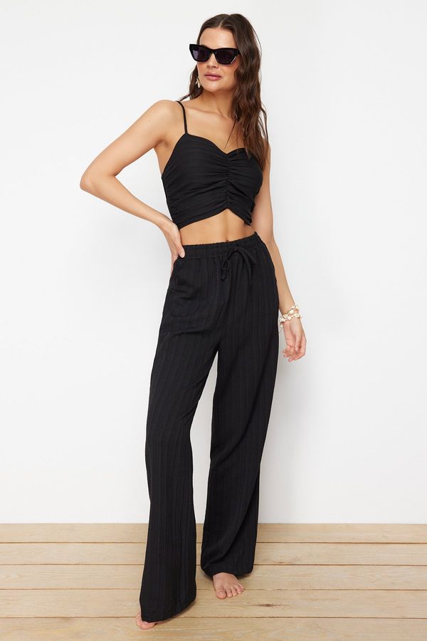 Trendyol Trendyol Black Woven Blouse Trousers Set